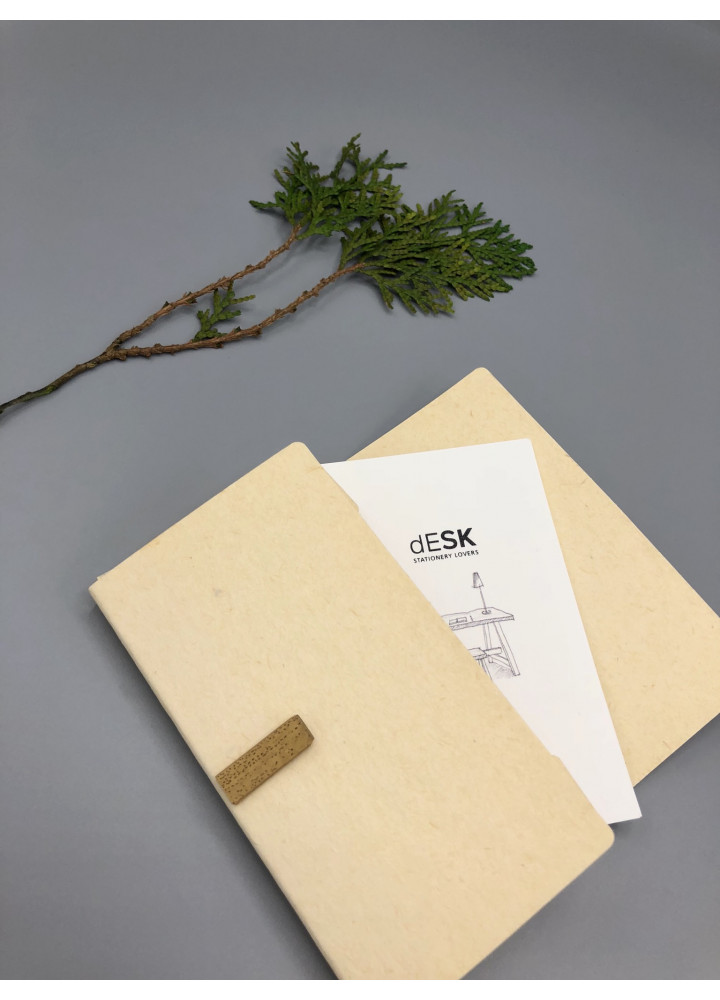 Kakura • 和紙咭片套 • 淺米色連竹裝飾